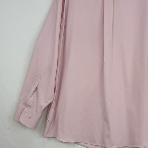 Brooks Brothers 1818 Regent Mens 17-33 Pink Dress Shirt Non-Iron Supima Cotton - Picture 6 of 16